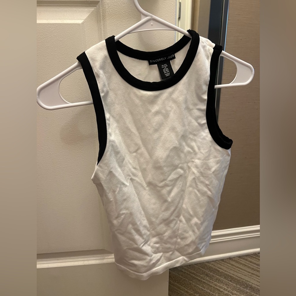 Black and White Tank Top